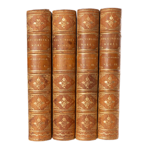 Set of 4, The Works of Oliver Goldsmith 1854