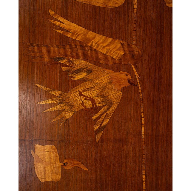 Mid-Century Italian Dining Table with Wood Inlay, 1950 For Sale - Image 14 of 15