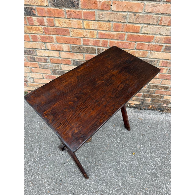 19th Century Antique English Side Tavern Table For Sale - Image 5 of 5