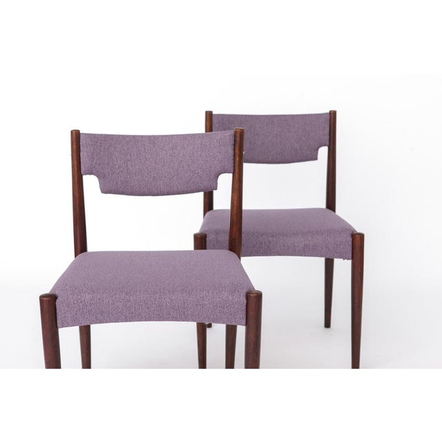 Vintage German Dining Chairs in Dark Stained Beech Wood, 1960s, Set of 2 For Sale - Image 4 of 10