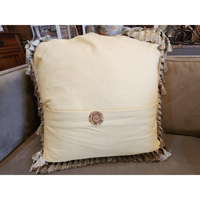 Textile Pair of Amazing European Sized Custom Pillows. For Sale - Image 7 of 8
