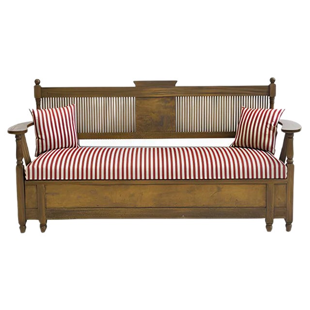 Wooden Arbetarmöbeln Swedish Sofa by Carl Westman For Sale