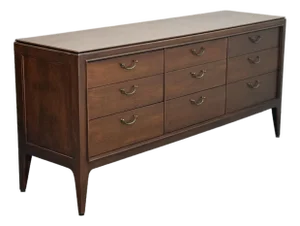 Mid Century Modern Walnut Dresser
