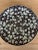 Ceramic Vintage Gold Imari White Lotus Blossom on a Black Background Decorative Wall Plate For Sale - Image 7 of 8