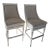 Front Gate Upholstred Swivel Bar Stools Set of 2 For Sale