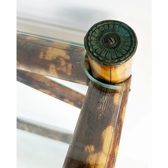 Aesthetic Movement English Tortoise Burnt Bamboo Hall Stand, 1880s For Sale - Image 11 of 13