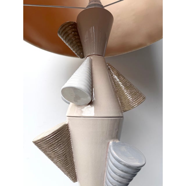 Contemporary Ceramic Cones Floor Lamp by Antonio Cagianelli, Italy For Sale - Image 14 of 14
