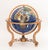 Modern Modern Semi-Precious Stone Inlaid Revolving Globe on Copper Stand For Sale - Image 3 of 15