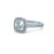 An exceptional Cartier Destinée solitaire ring crafted in platinum, featuring a magnificent cushion cut centre diamond...