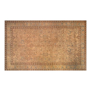 Authentic Early 20th Century Tabriz Botanic Handmade Wool Rug For Sale