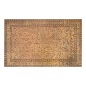 Authentic Early 20th Century Tabriz Botanic Handmade Wool Rug
