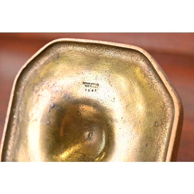 Tiffany Studios New York Zodiac Bronze Doré Match Box Holder For Sale - Image 11 of 12