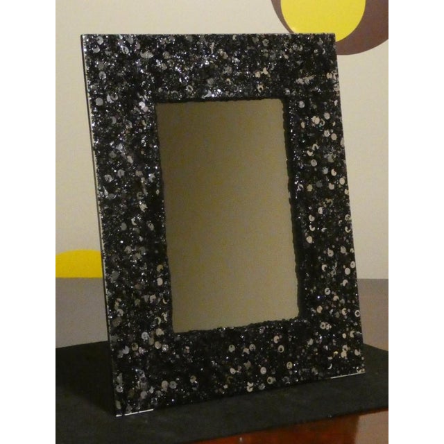 Table Mirror & Photo Frame in Crystal and Resin from Vetreria Darte, Italy, 1990s For Sale - Image 6 of 6