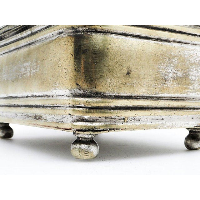 Plated Brass Sugar Bowl from Henneberg Brothers, Warsaw, Poland, 19th Century For Sale - Image 4 of 9