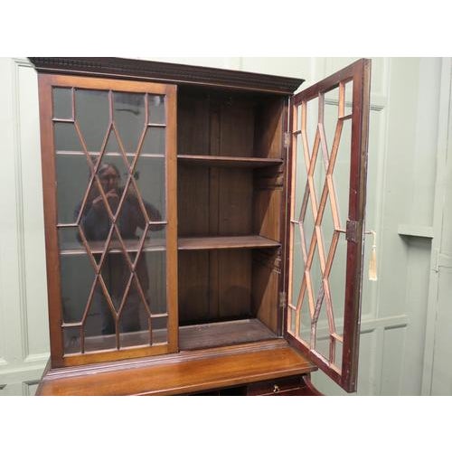 Bachelors Secretaire Bookcase in Mahogany For Sale - Image 6 of 8