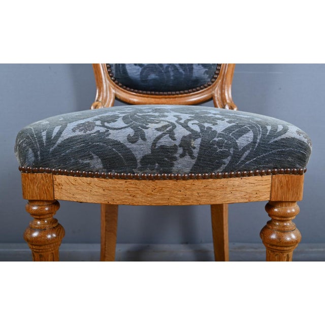 Louis-Philippe Style Oak Chairs, 1950s, Set of 2 For Sale - Image 9 of 18