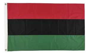 100% Cotton Sewn Pan African Heritage Flag, Made in Usa