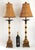 Modern Vintage Tropical Palm Tree Table Lamps With Bamboo Shades Restored - A Pair For Sale - Image 3 of 13