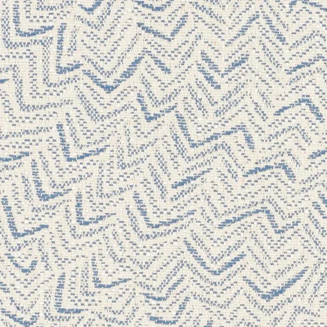Sample - Schumacher Adagio Fabric in Blue For Sale