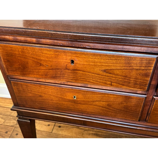 Antique English Mahogany Sideboard / Server, C. 1905 — 6 Drawers, 61″ W For Sale - Image 12 of 12