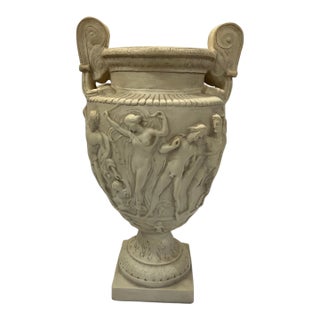 1980s Neoclassical Plaster Urn For Sale