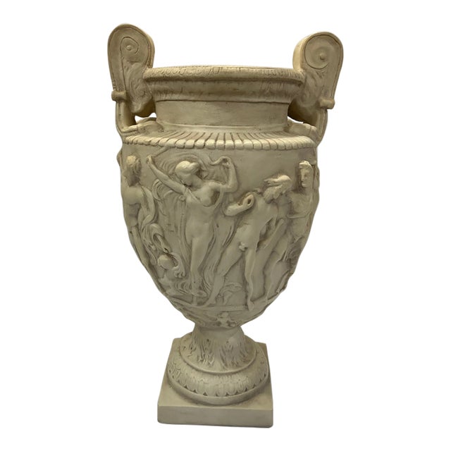 1980s Neoclassical Plaster Urn For Sale