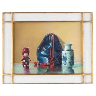 Zhang Wei Guang, Vase and Doll, Oil on Canvas, 2010s For Sale