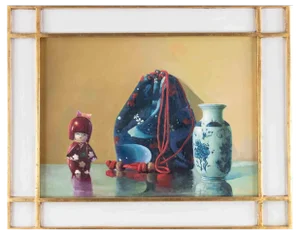 Zhang Wei Guang, Vase and Doll, Oil on Canvas, 2010s