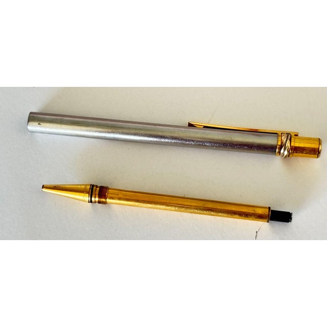 Must De Cartier “Trinity Vendôme” Ballpoint Pen Gold & Silver France Circa 1980s For Sale - Image 12 of 15
