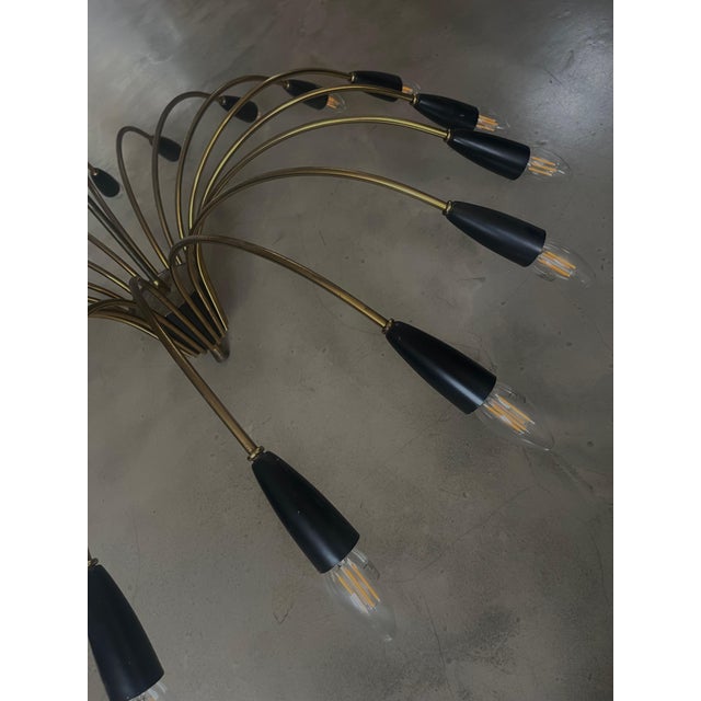 Space Age Sputnik Chandelier, 1950s For Sale - Image 4 of 6