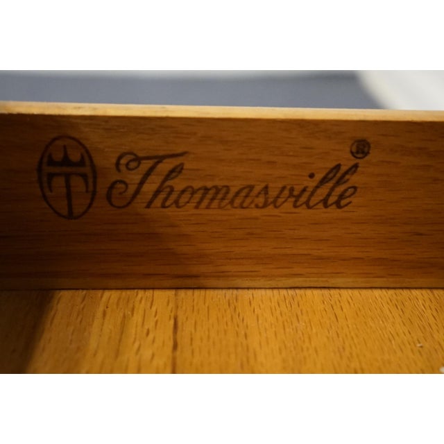 Late 20th Century Thomasville Furniture Tableau Collection French Provincial 59" Drop Leaf Server Buffet 8561-520 For Sale - Image 5 of 12