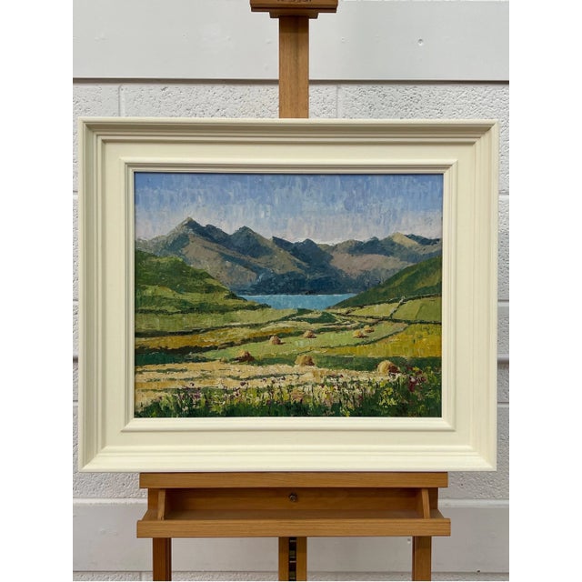Contemporary Scotland Landscape Art - Vintage Oil Painting of the Cullin Hills on Isle of Skye in Scottish Highlands, 1970 For Sale - Image 3 of 12