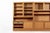 This set of three vintage mid century Danish modern oak wood bookcase display cabinets by Poul Hundevad was made in...