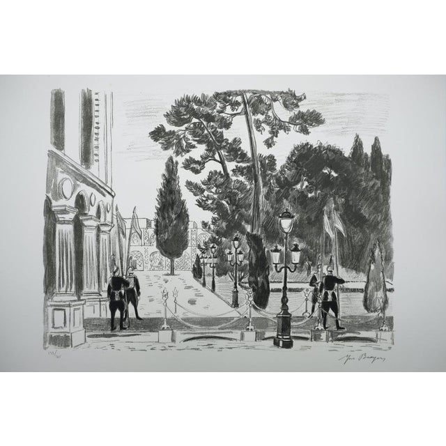 Yves Brayer, L'entrée du Palais du Golestan, Lithograph For Sale - Image 8 of 8
