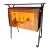 1950s Italian Mid-Century Modern Inlaid Portable Bar Cabinet on Wheels For Sale