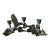 Vintage Spi Triple Candelabra: Pewter, Verde-Patina, Morning Glory Hummingbird For Sale