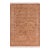 Shabby Chic Floral 1990's Brown/Beige Wool Rug - 4'7'' X 6'11'' For Sale
