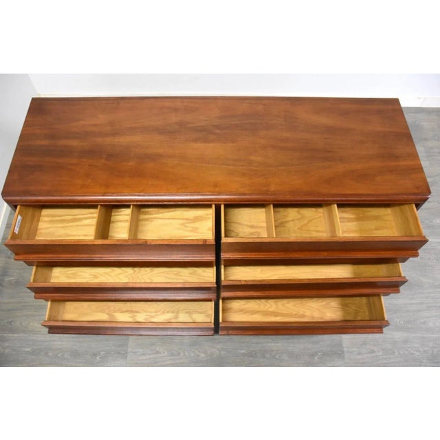 RWAY Refinished Walnut Dresser by Rway For Sale - Image 4 of 10