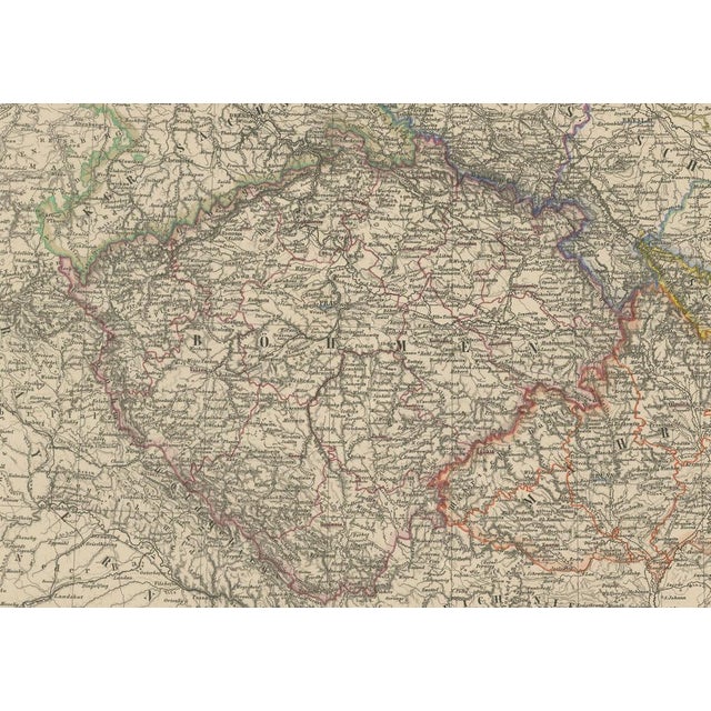 Mid 19th Century Antique Map of Eastern Germany, 1858 For Sale - Image 5 of 10