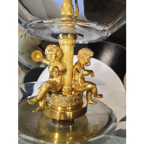 French Empire Ormolu and Cut Crystal Centerpiece from Thomire, 1810 For Sale - Image 14 of 16