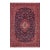 Shabby Chic Persian Kashan Blue/Red Wool Rug - 9'8'' X 12'10'' For Sale