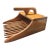 Vintage Handcrafted Teak MCM Wooden Berry Picker or Cranberry Scoop For Sale