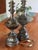 Traditional Mid 20th Century Large Brass Table Lamps With Deep Patina - a Pair For Sale - Image 3 of 10