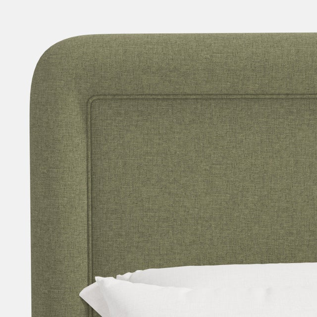 Textile Stoffer Home x Cloth & Company Marisa Platform Bed in Textured Linen Laurel - Full/Double For Sale - Image 7 of 7