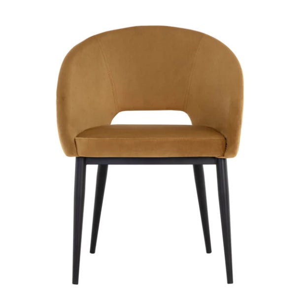 Mid-Century Modern Pair of Thatcher Barrel Back Dining Armchair For Sale - Image 3 of 9