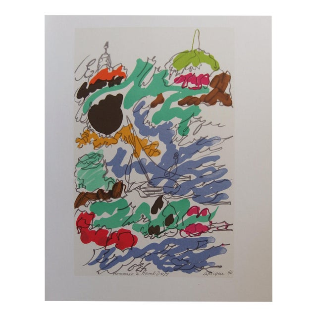 Charles Lapicque, View of Marseille, Lithograph For Sale