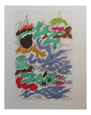 Charles Lapicque, View of Marseille, Lithograph