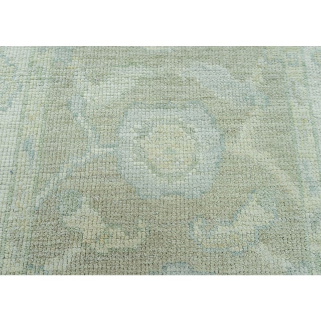 Turkish Turkish Oushak Rug 2'2" x 7'10" #19456 For Sale - Image 3 of 8