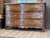 An 18th C. Continental serpentine front commode with a molded rouge and gray marble top over three rows of drawers, two...