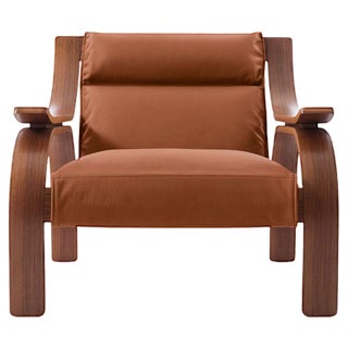Italian Woodline Armchair by Marco Zanuso for Cassina, 2022 For Sale